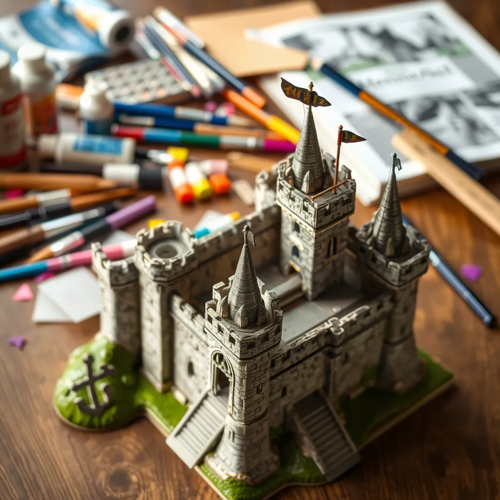 Tworzenie makiet zamku do szkoły - krok po kroku