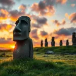 Posągi na wyspie wielkanocnej: odkryj tajemnice moai i ich historię