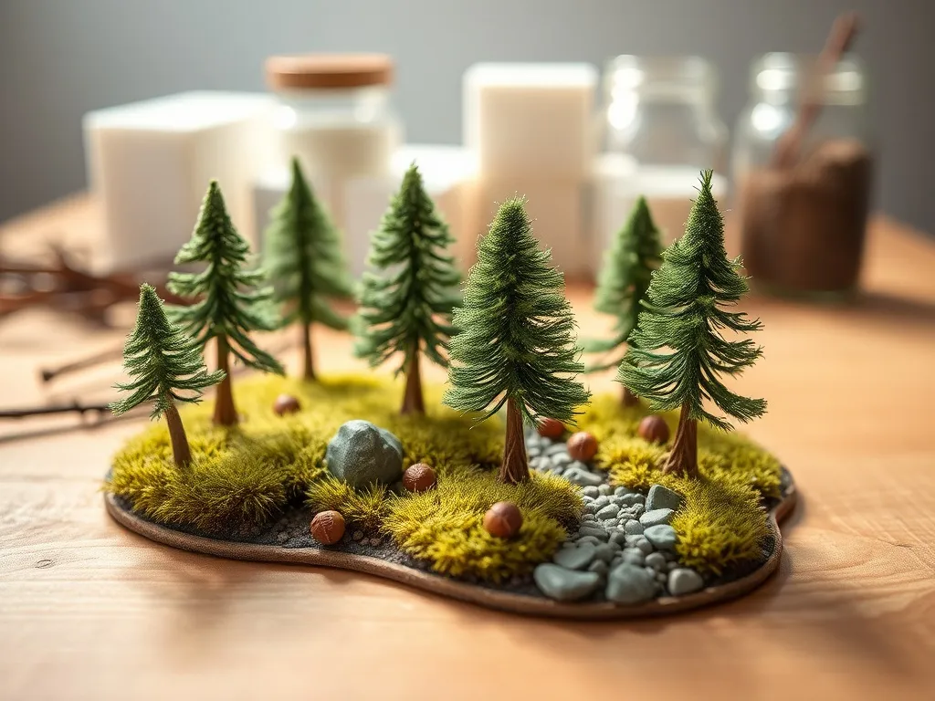 Makieta lasu: jak zrobić?